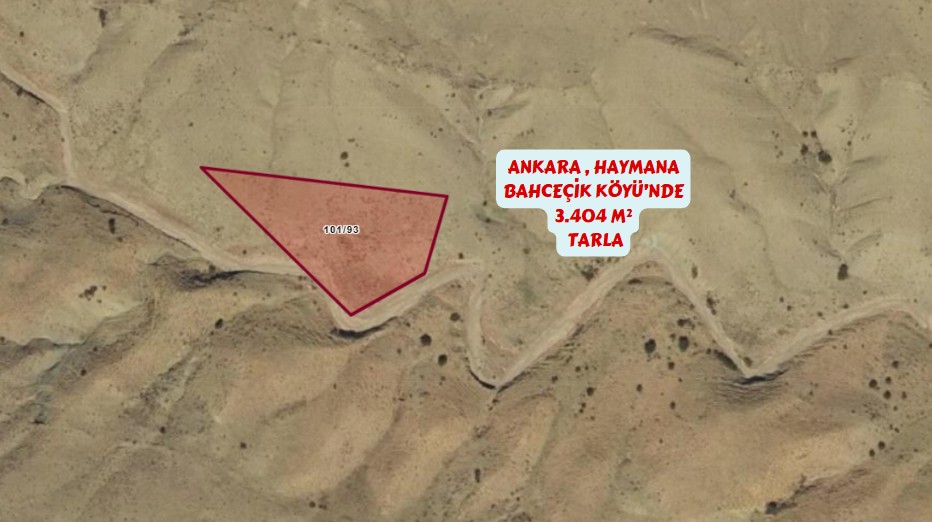 ANKARA HAYMANA BAHCEÇİK KÖYÜNDE 3.404M² TARLAMIZ SATILIKTIR. - ANKARA HAYMANA fotoğraf 2